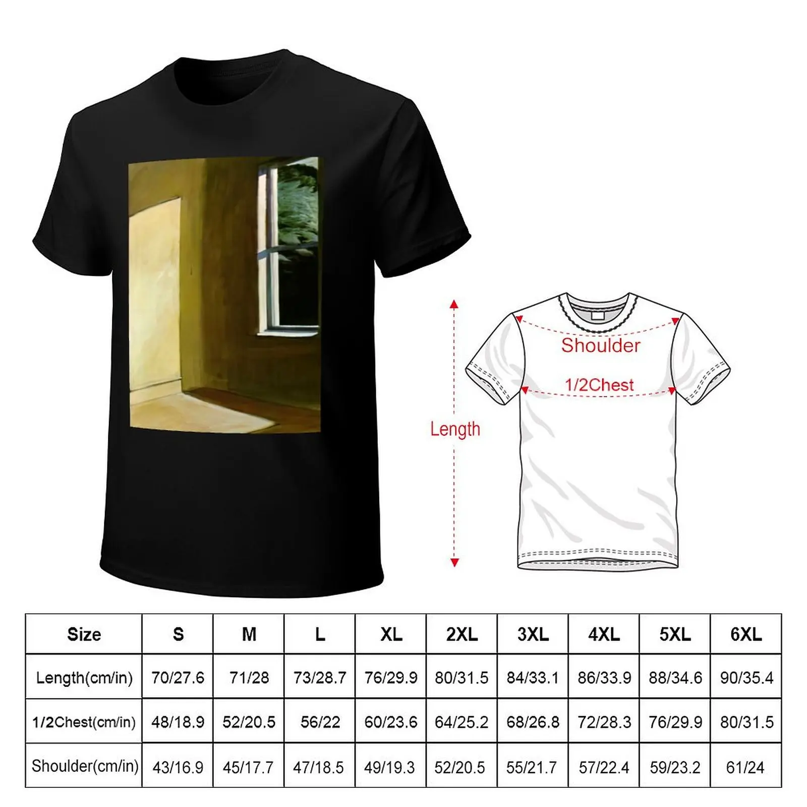 Sun in an Empty Room by Edward Hopper T-Shirt printed t shirts for man T-Shirt