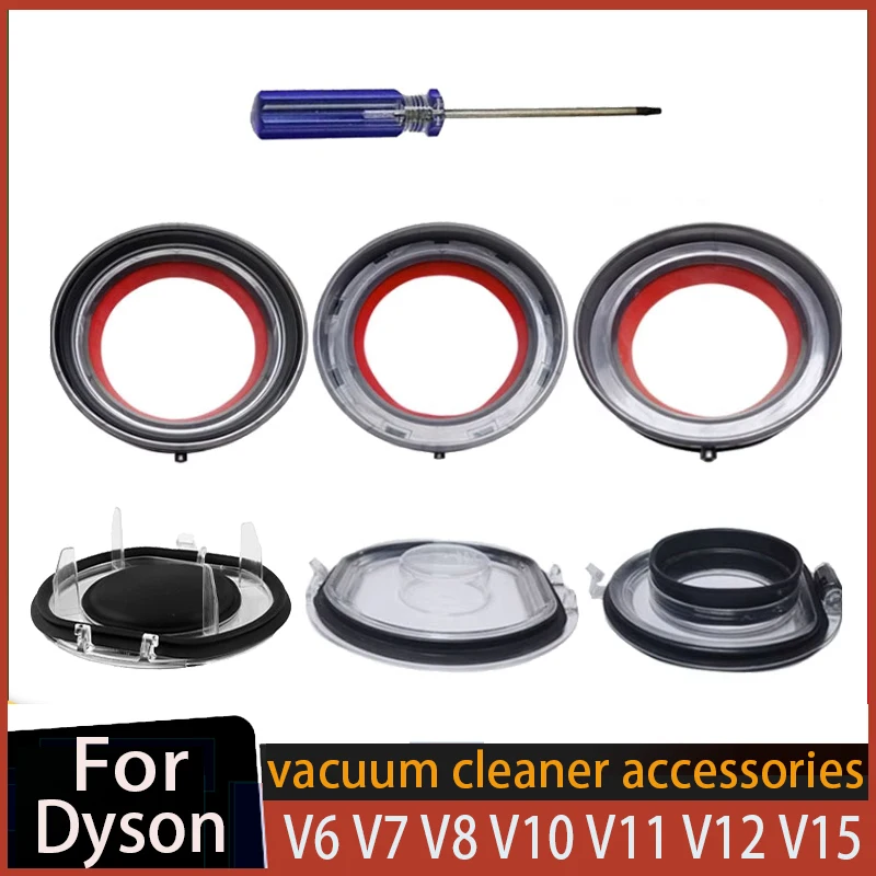 bottom Lid For Dyson V7 V8 V11 V10 V12 V15 Vacuum Cleaner-Top Fixed Sealing Ring Of Dust Bin Replacement Dust Collection Parts