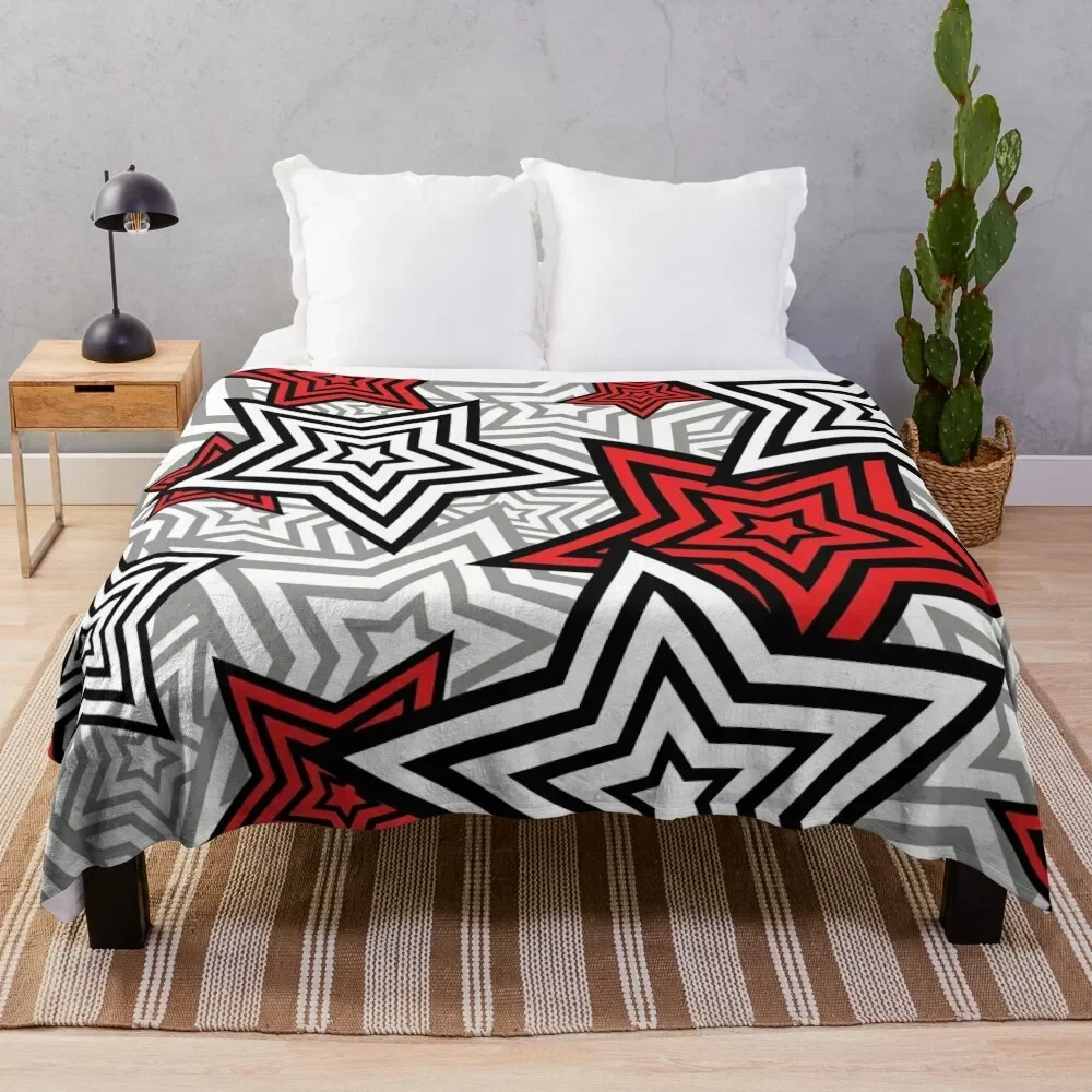 

Persona 5 Star Background Throw Blanket Sofa Quilt Soft Big Extra Large Throw Blankets