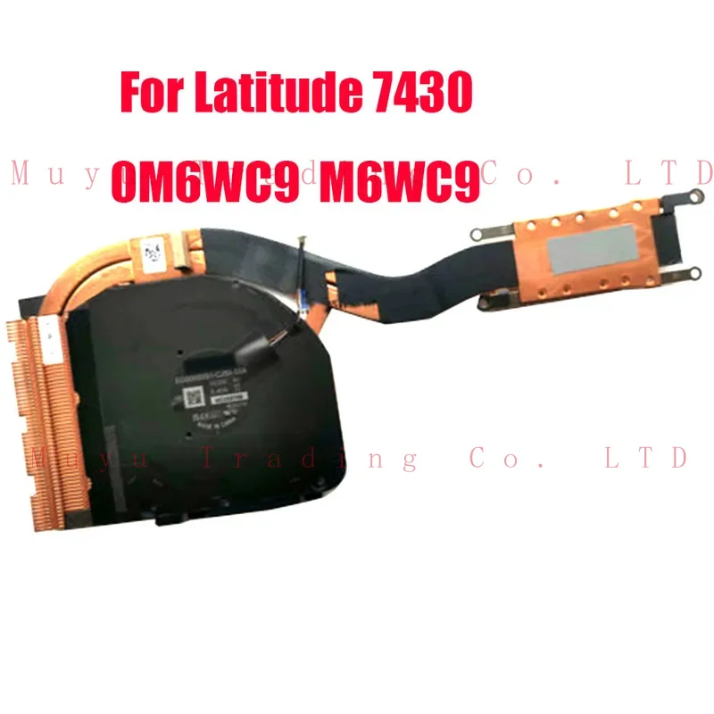 

Laptop Heatsink&Fan For DELL For Latitude 7430 0M6WC9 M6WC9 AT3IW007ZAL EG50050S1-CJ50-S9A 0.4A New