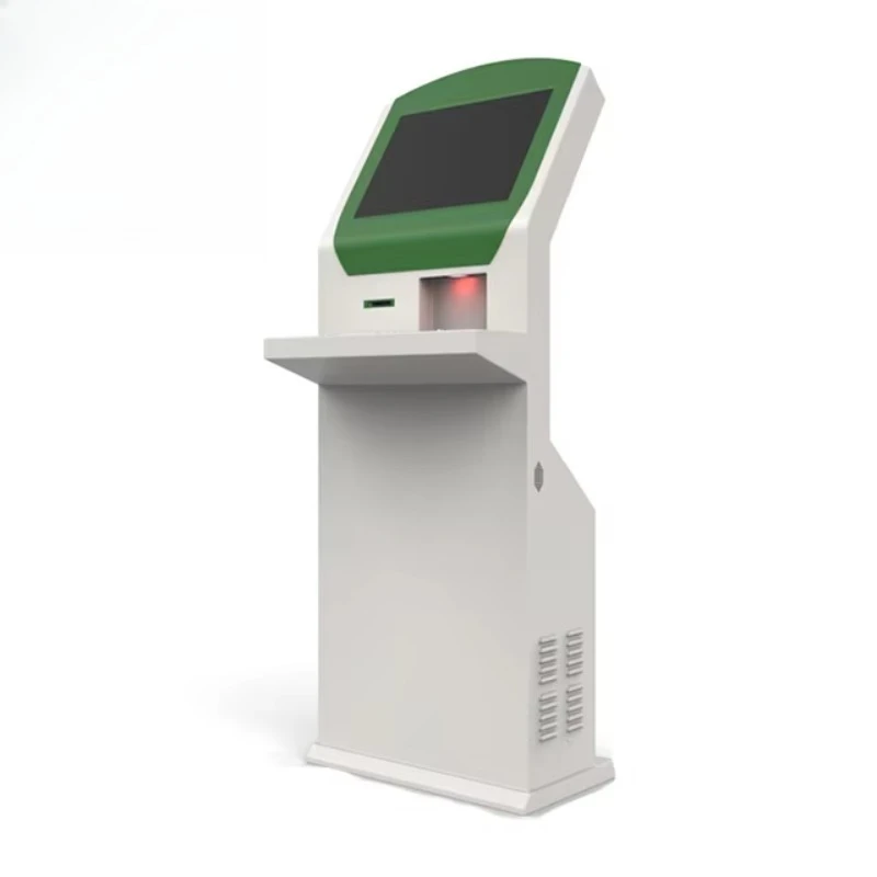 21.5 Inch Queue Management System Machine with Calling System Self Service Terminal Kiosk Card Reader Thermal Printer