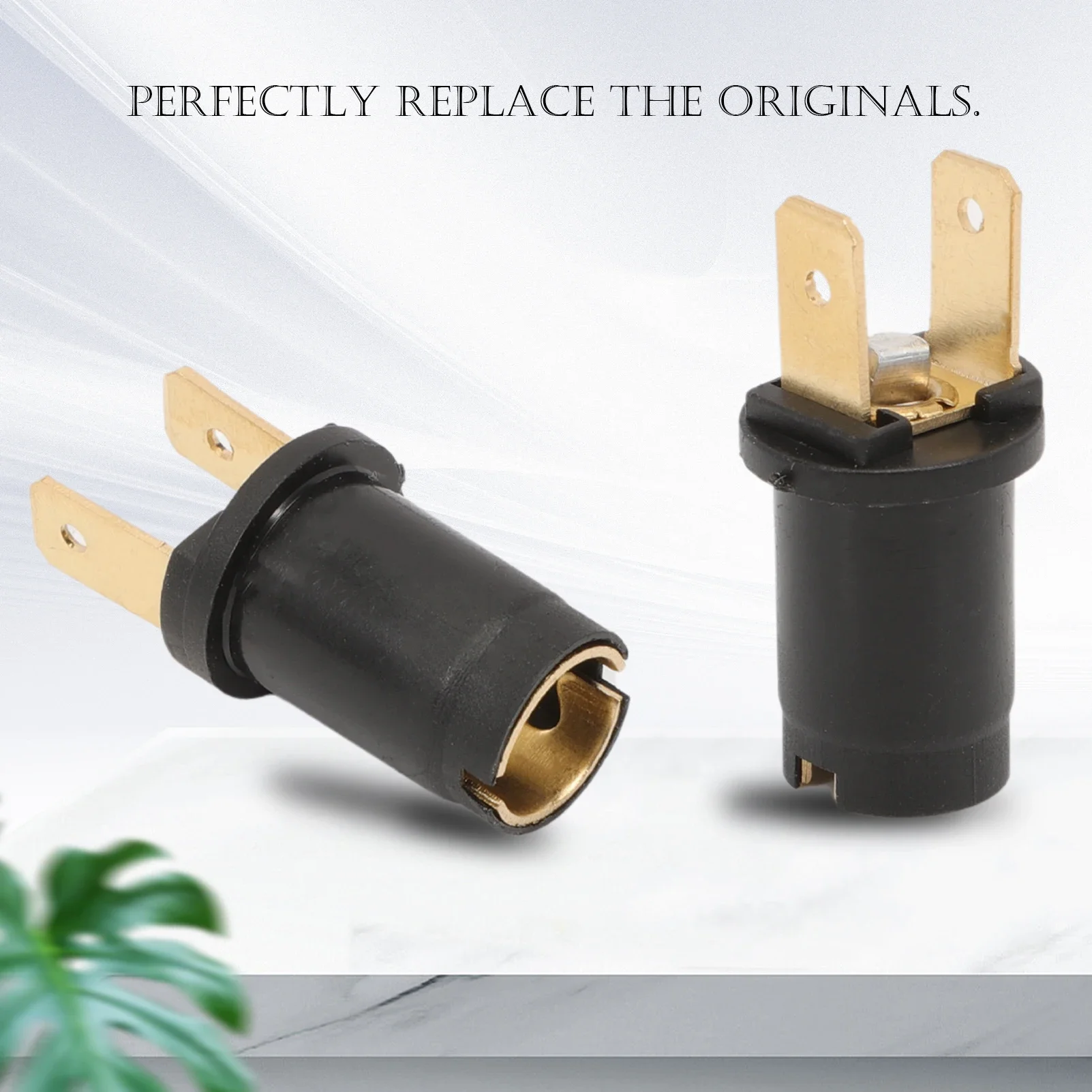 2 PCS Side Light Bulb Holder for 6V/12V/24V Ba9s 989/233 Lamp Holder for Car Motorcycle Scooter Lighting Components 170790