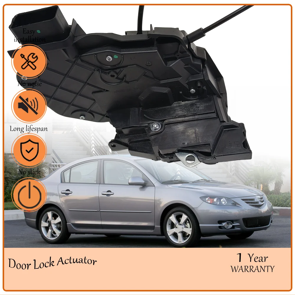 

Aging Restrained Full Sides Door Lock Actuator,Suited to Mazda 3 2003-2007, Sturdy Front Left Right oe BS1A-59-310B,BS1A-58-310B
