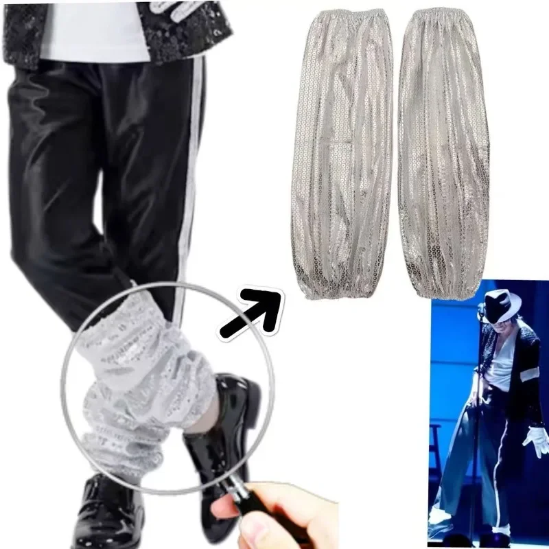 New Punk Hip Hop Sequins Leg Warmers Shiny Glittering Sparkling Sequins Leg Sleeves Knee High Leg Cover Masquerade Costume