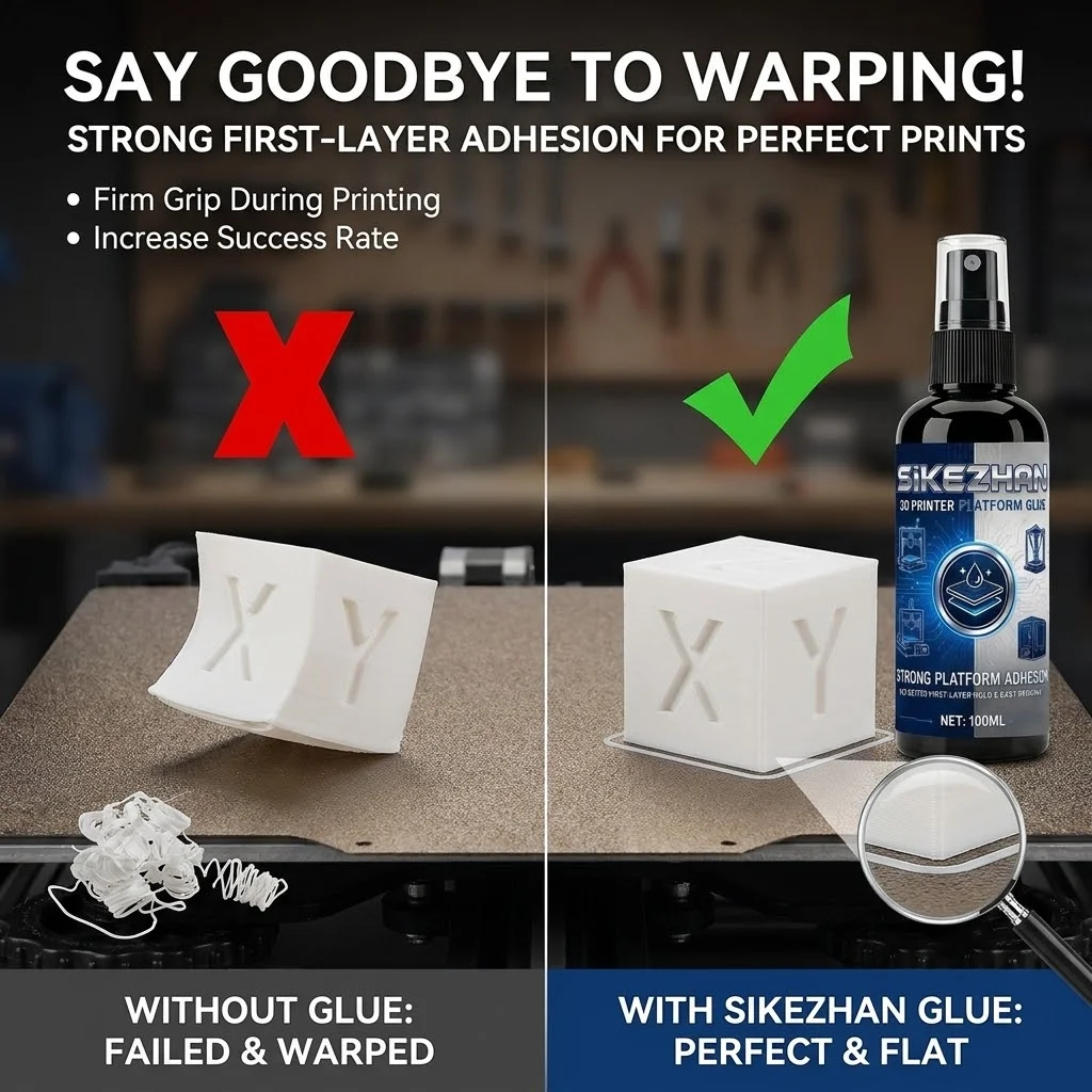 3D Printing Platform Spray Glue 100ml Anti Warping Liquid Adhesive Easy Print Removal For Ender 3 PLA PETG PEI Glass Spring Stee