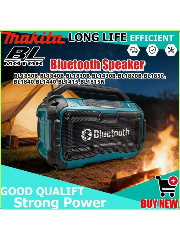 Makita draagbare luidspreker Draadloos Bluetooth Buiten bouwplaats Waterdichte luidspreker Stereo Surround voor Makita-batterij - afbeelding 2