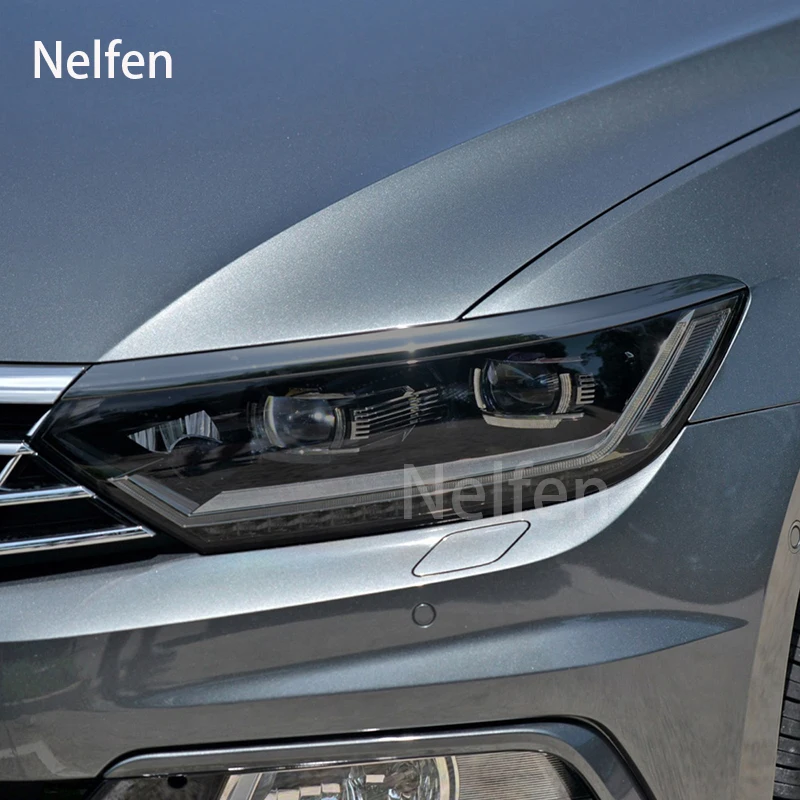 

Car Accessories For VW Passat 2015-2023 Car Headlight Protective Film Vinyl Restoration Transparent Black TPU Sticker