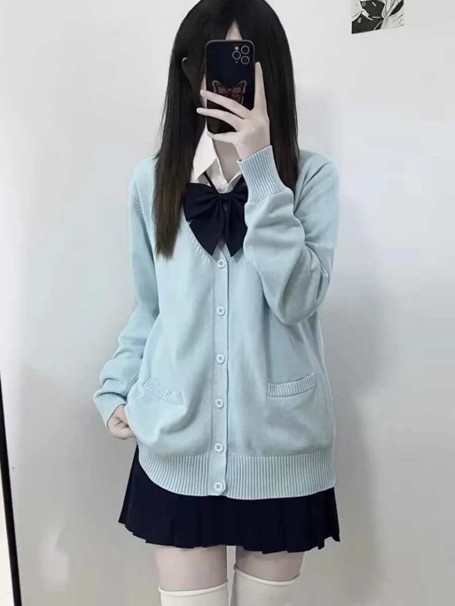 Blue cardigan