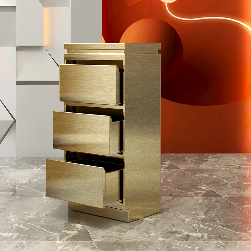

Barber Shop Tool Cabinet Hair Salon Special Stainless Steel Hair Salon Tool Cabinet Double Sided with Drawer Locker
