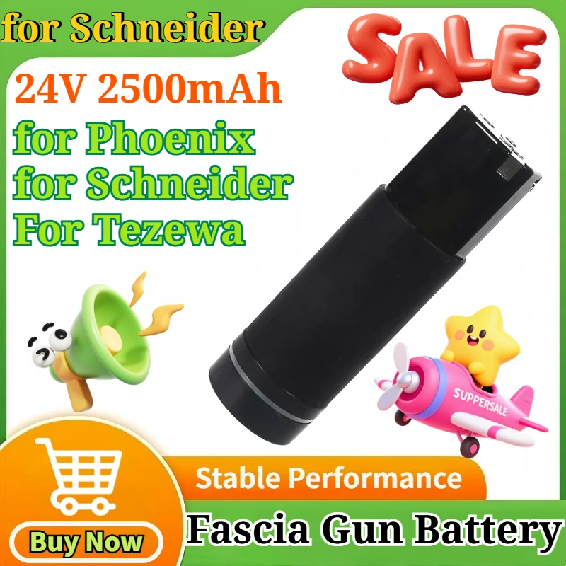 

24V 2500mAh Rechargeable Li-ion Battery for Phoenix for Schneider For Tezewa Massage Gun/fascia Gun Battery Battery Accessories