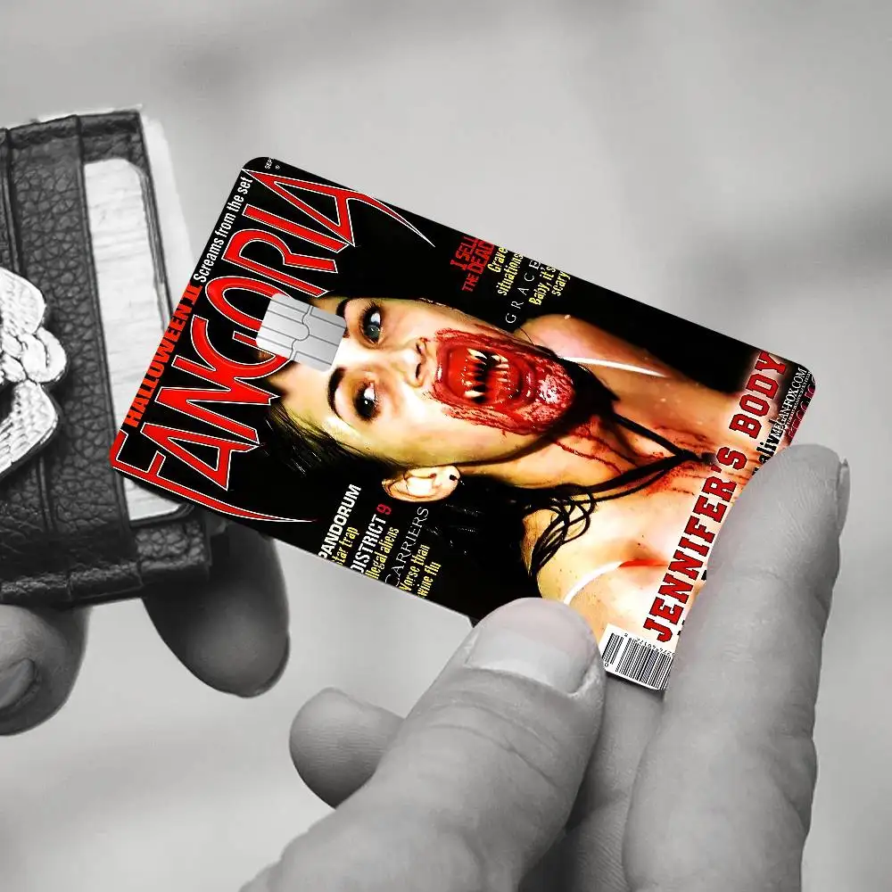 البوب فيلم جنيفر الجسم الكرتون بطاقة الائتمان ملصقات الجلد لبطاقة البنك حافلة مترو بطاقة ملصق مقاوم للماء النساء هدية