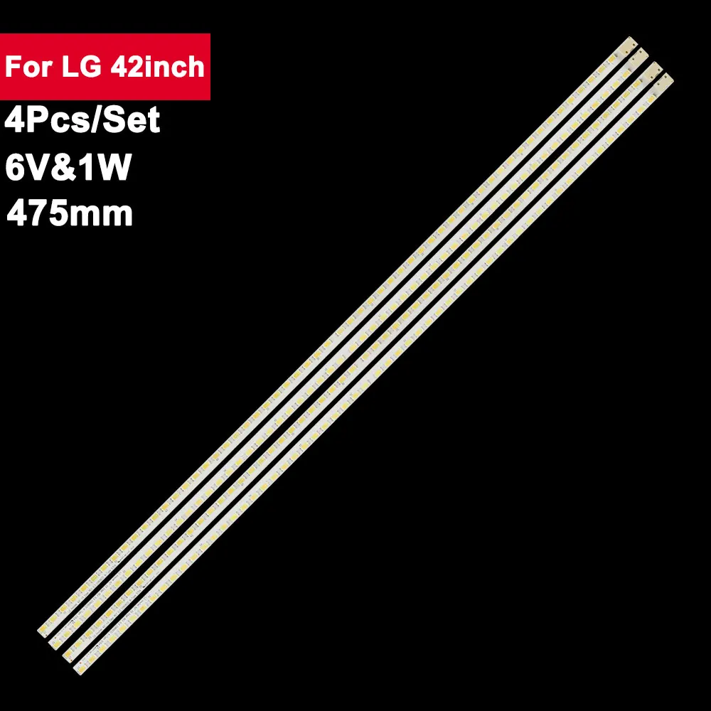 475mm 4pcs 6V Led Backlight TV For LIG 42inch LIG lnnotek 42 Rev 0.6 57EA TYPE-A/B LC420EUD LE42A300N/LE42H320 42LE5300-ZA