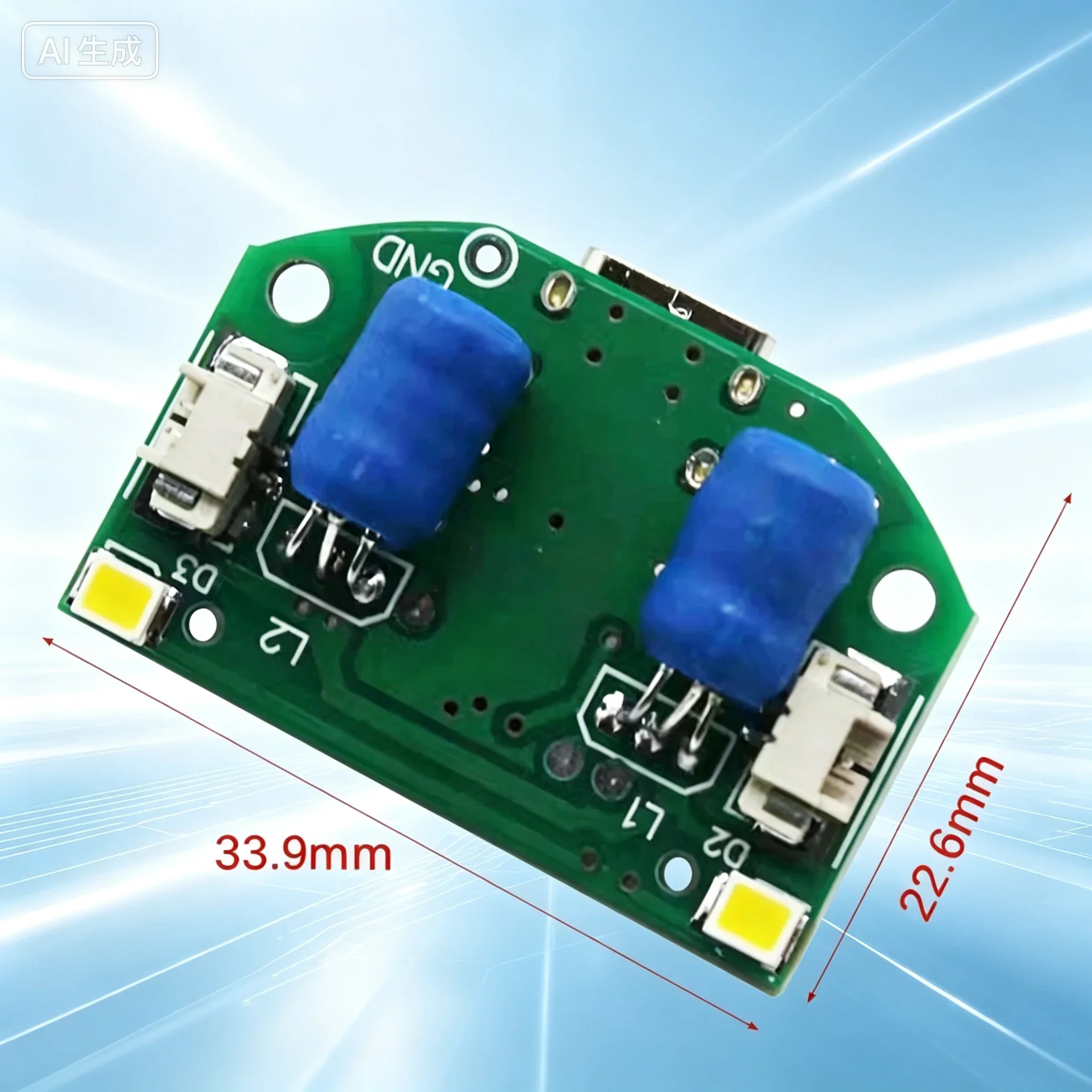Dual Nozzle Mist Driver Board for 5V USB Mini Humidifier, DIY Experiment Accessory