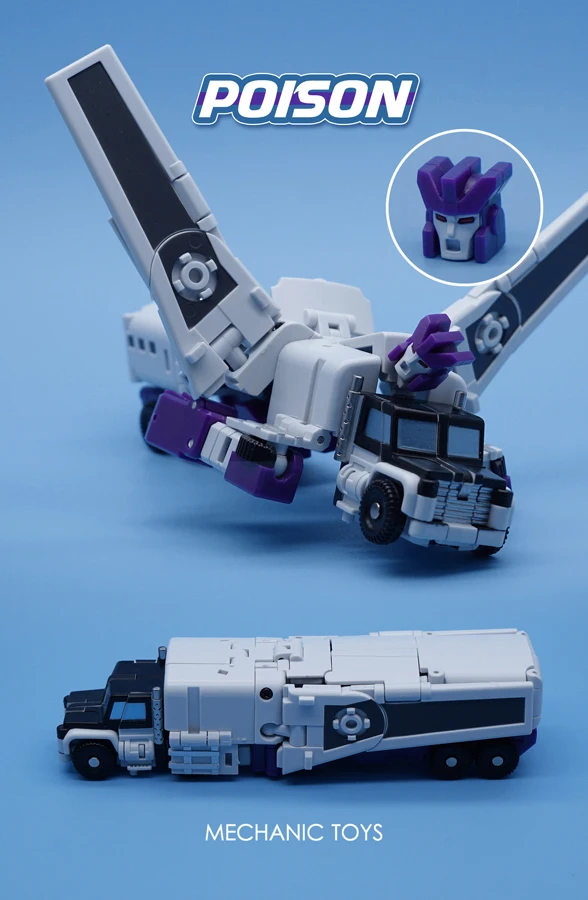 MS27 MS-27 Giftiger Nebel Triple Changers Steel Battle Mini Warrior 14 cm MFT Transformation Actionfigur Roboterspielzeug