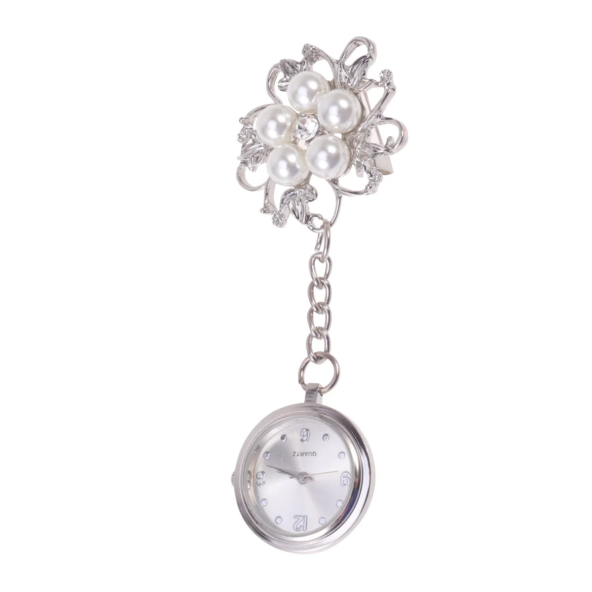 

Nurse Brooch Watch Quartz Flower Design Durable Accurate Timekeeping Special Nurse Doctor Pin Pocket Watch Medical Gift