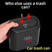 Multifunction Car Trash Can Convenient Tidy Trash Can For Audi TT Q3 Q5 Q7 Q8 B5 B6 B7 B8 B9 Q7 8P 8V 8L A3 A4 A5 A6 A7 A8 8L R8