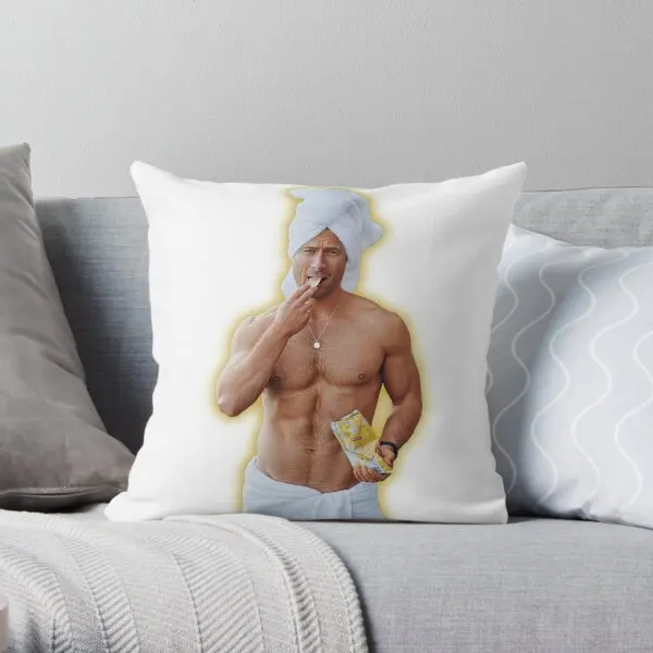 

Glen Powell Eating Printing Throw Pillow Cover Fashion Case Decor Decorative Waist Home Bed Pillows not include One Side