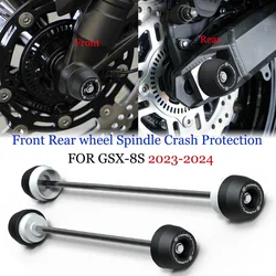 For Suzuki GSX-8S GSX 8S 2023 2024 GSX-8R 2024  Motorcycle Front Rear wheel Spindle Crash Protection