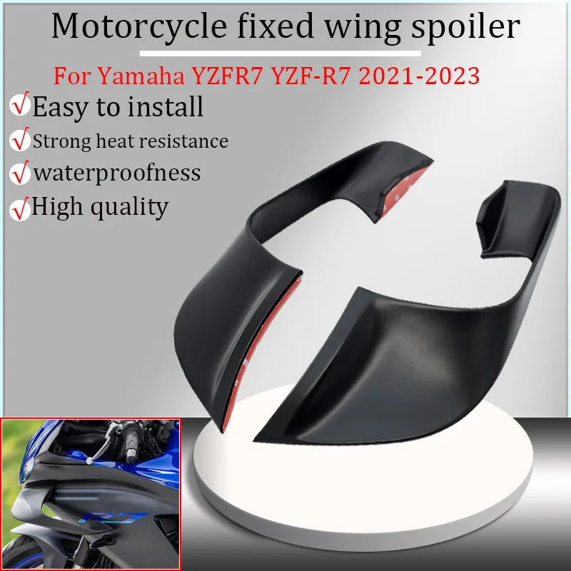 

For Yamaha YZFR7 YZF-R7 yzfr7 2021-2023 2022 motorcycle aerodynamic wing, fixed wing fairing, side spoiler kit, side wing