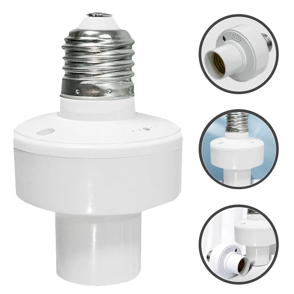 Voice Intelligent Lamphouder E27 Socket Smart Talking Control Light Socket Adapter Compatibel met LED-gloeilampen
