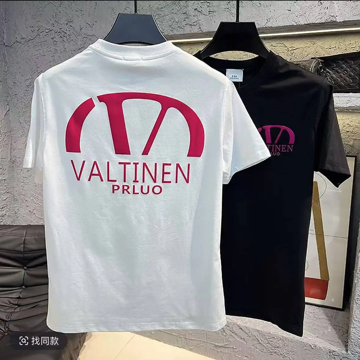 

2025 New Summer Popular Cotton Printed T-shirt The Same Short-sleeved Casual Half-sleeved Top for Men and Women COTTON