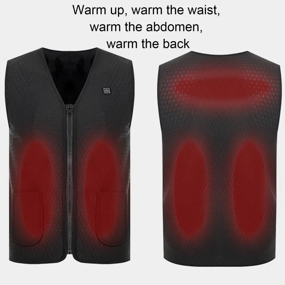 

Men Heated Vest Smart Heating Vest USB Infrared Electric Heating Vest Women Hiking Clothing Outdoor Thermal Winter Warm Jacket