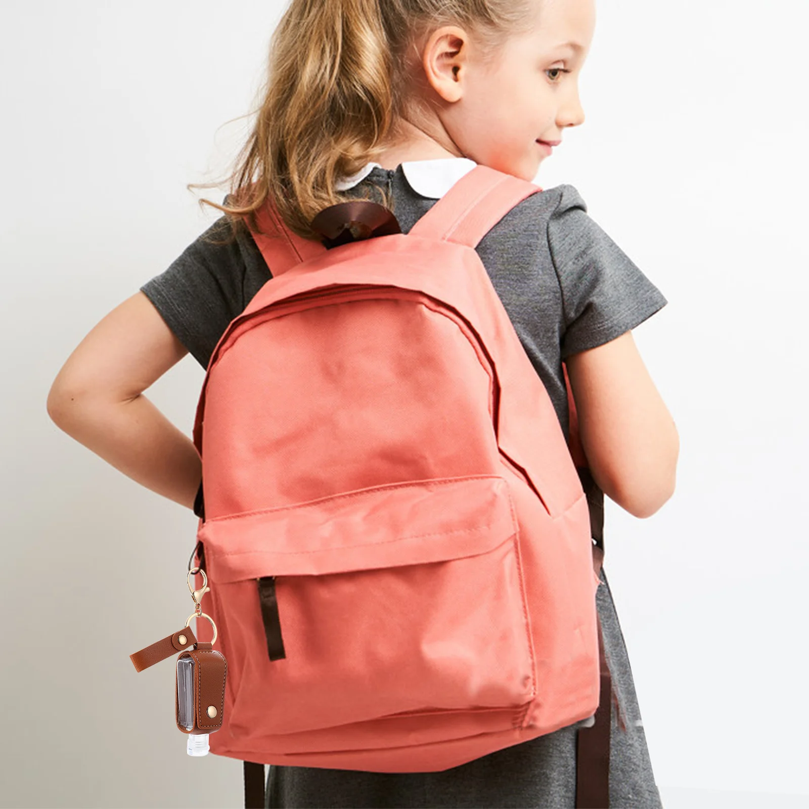 

1 set 1 Set Empty Bottle Keychain Portable Hand Cover For Cosmetics Perfume Bottle Cover Keyring Case Hand Container