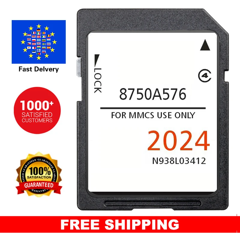 

16GB SD Card 8750A576 Upgrade UK EU map W-18 MMCS Multimedia for Mitsubishi ASX/L200/Lancer/Outlander/Outlander PHEV Vehicle GPS