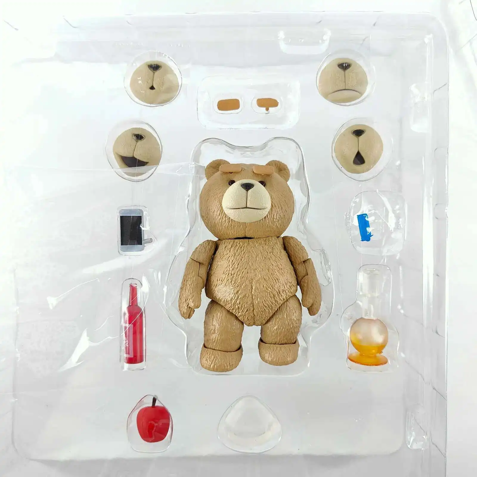 محاصر دمية دب الشكل فيلم تيد 2 تيد عمل نموذج لجسم اللعب 10 سنتيمتر المنقولة المشتركة دمية الإبداعية هدية عيد ميلاد