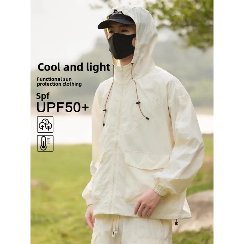 Męska oddychająca kurtka ochronna na co dzień i do sportu, chroniąca przed słońcem, lekka, oddychająca kurtka ochronna, kurtka wędkarska, kurtka wspinaczkowa