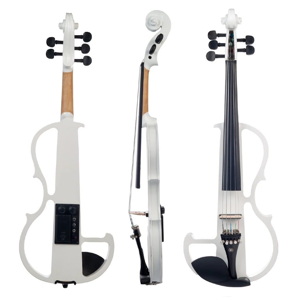 

Electronic E Violin 4/4 Electric Violin Solid Wood Fiddle 5 Strings Violino Silent Violin Musical Instruments With Case