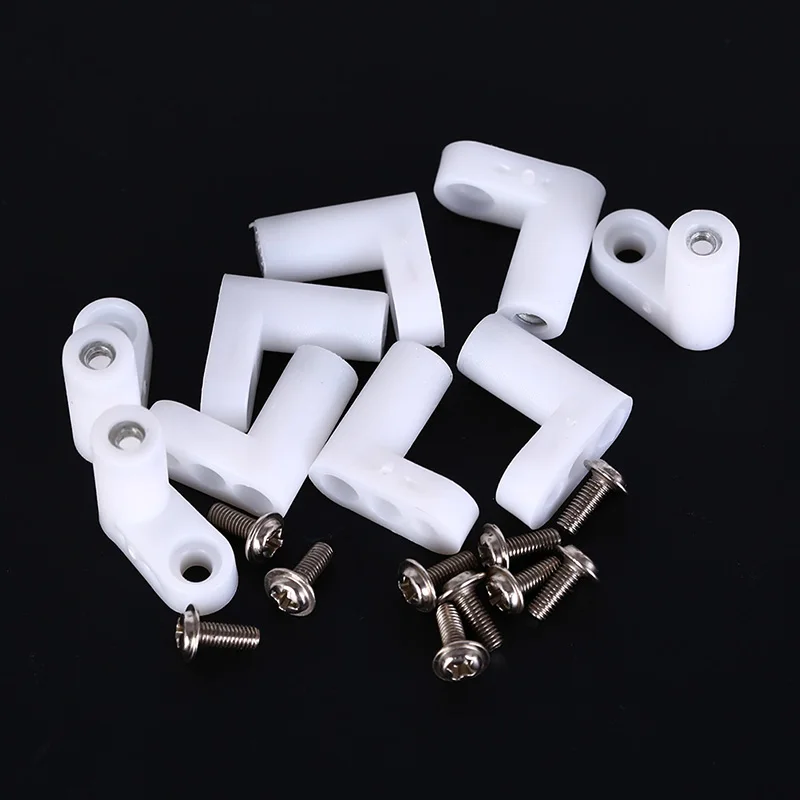 10pcs Fixed Plastic Pcb Mounting Feet 20mm Feet Right L Type Angle With Screws Reinforcement