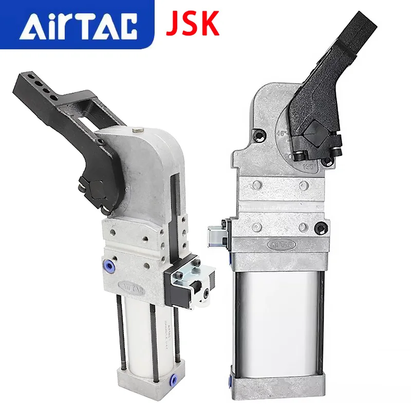 

AirTAC JSK Strong Clamp Air Cylinder With K KN Sensor Switch JSK40 JSK50 JSK63 JSK80-AM1/3/2/4-L/C/R Arm Opening Angle 5-135°