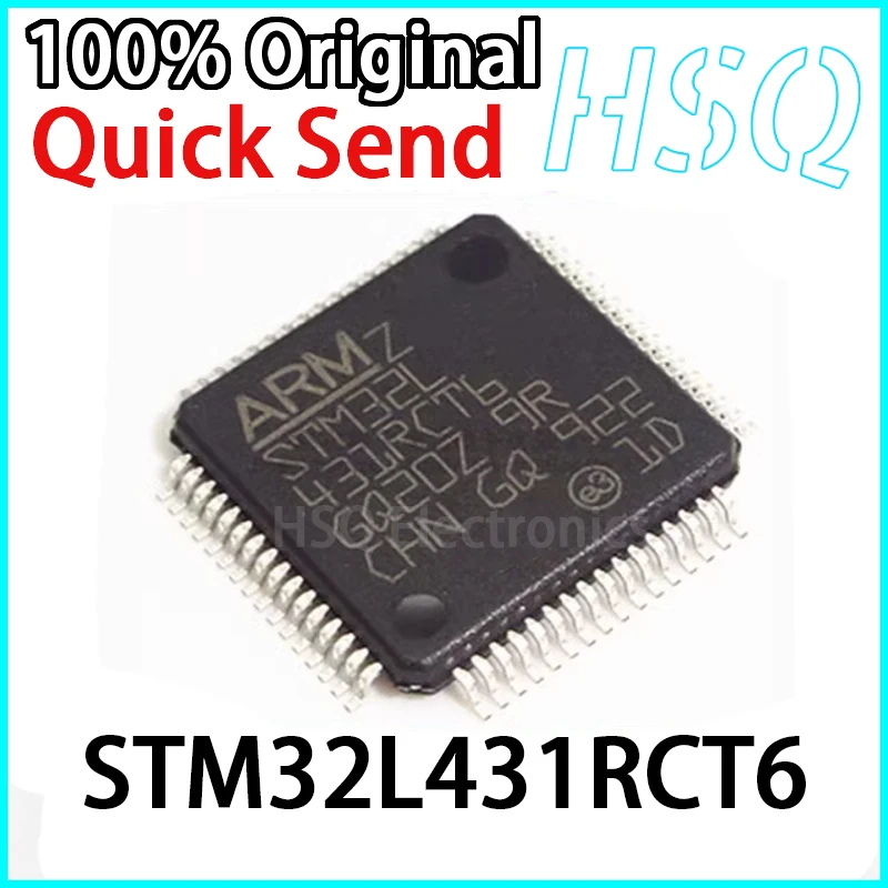 Original STM32L431RCT6 STM32L431 LQFP-64 Cortex-M4 32-bit Microcontroller MCU 1PCS