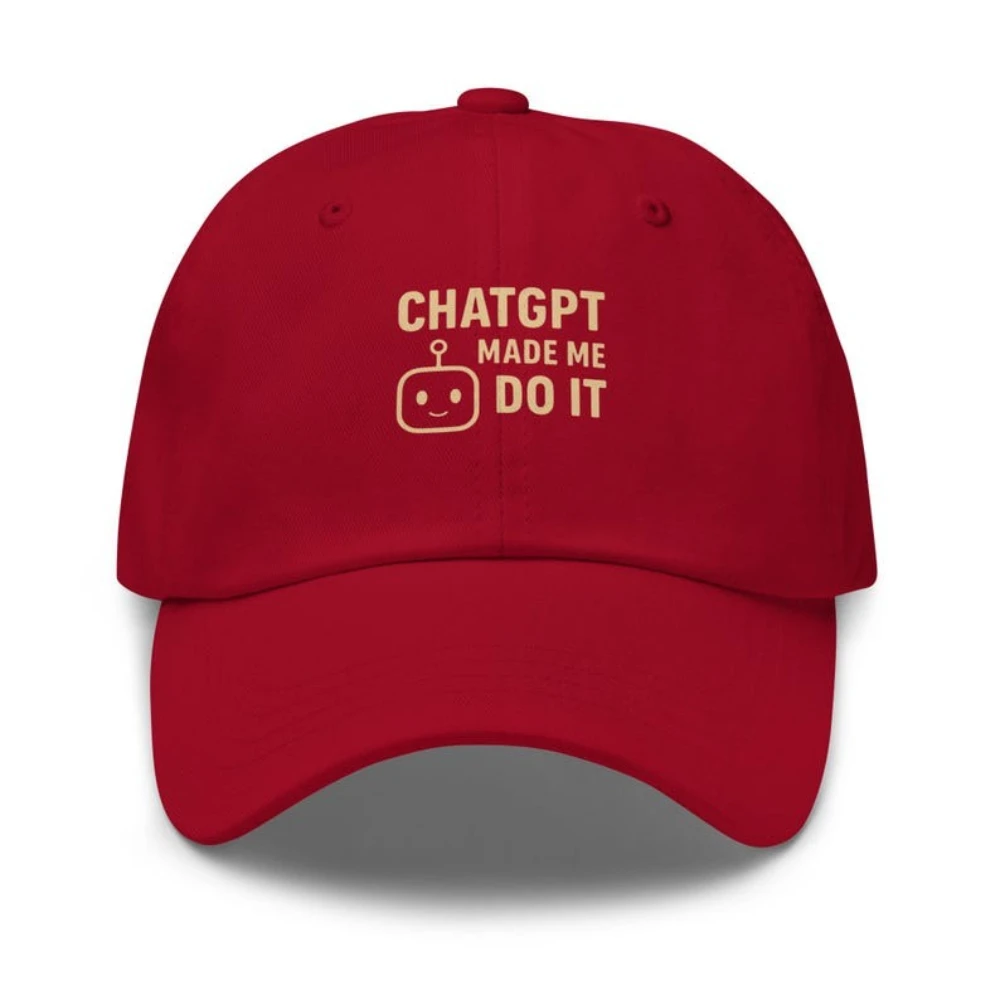 قبعة بيسبول فريدة من نوعها بتصميم رائع مثالية لمحبي التكنولوجيا ChatGPT Dad Hat