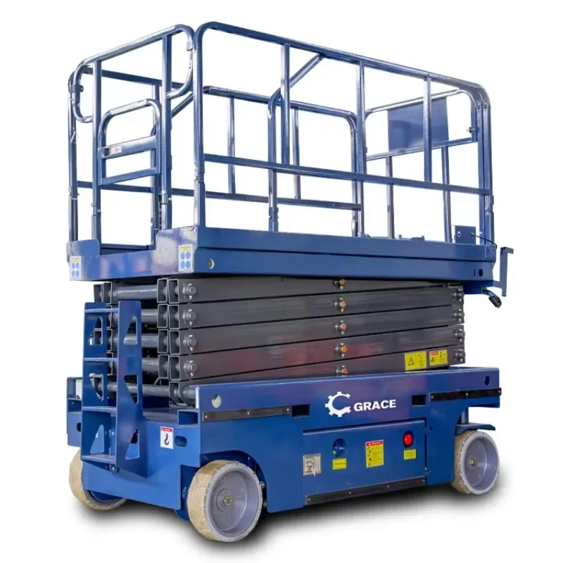 Material Handling Equipment Sissor Lift Electric 350kg 500kg Capacity 8m 10m 12m 14 m Work Platform Lift