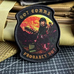 Tactical Girl Field Corps Patch Printing Patches Hook and Loop Army Soldier Morale Badge Military Armband Backpack Sticker