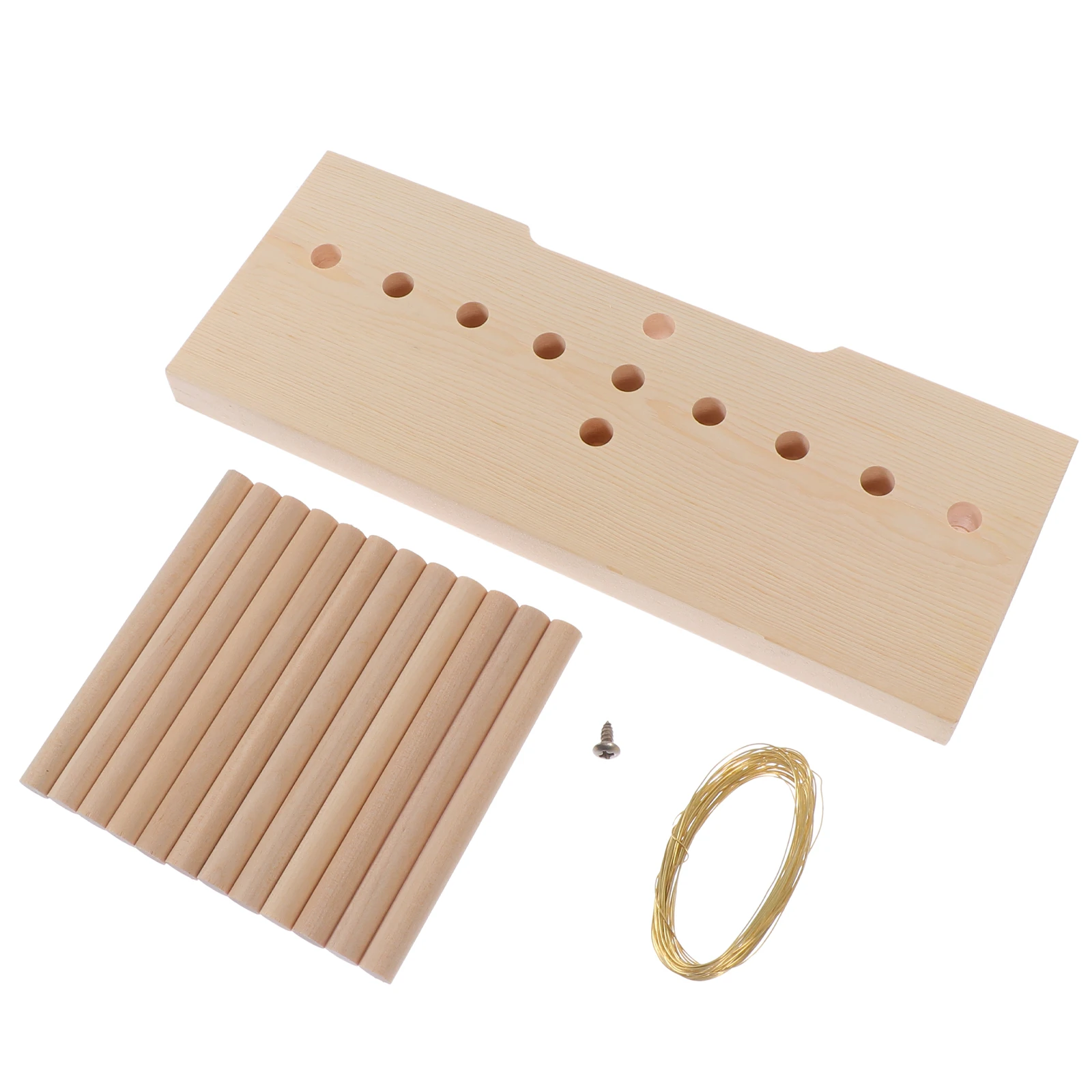 

Wooden Wreath Maker Bowknot Fixing Device DIY Craft Tool Party Decoration Christmas Halloween Ribbon Weaving Accessory