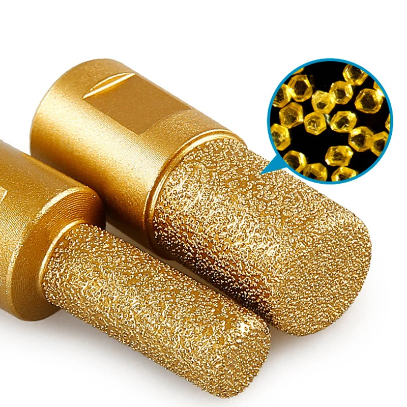 6/10/15mm Vaccum Brazed Grinding Head Diamond Ceramic Tile Marble Stone Slotting Trimming for 100 Type Angle Grinder M10