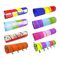 Foldable Children's Tent Crawling Tunnel Play House Indoor Toy Tube Baby Crawling Games Rainbow Tent Kids Little House Tipi Tent