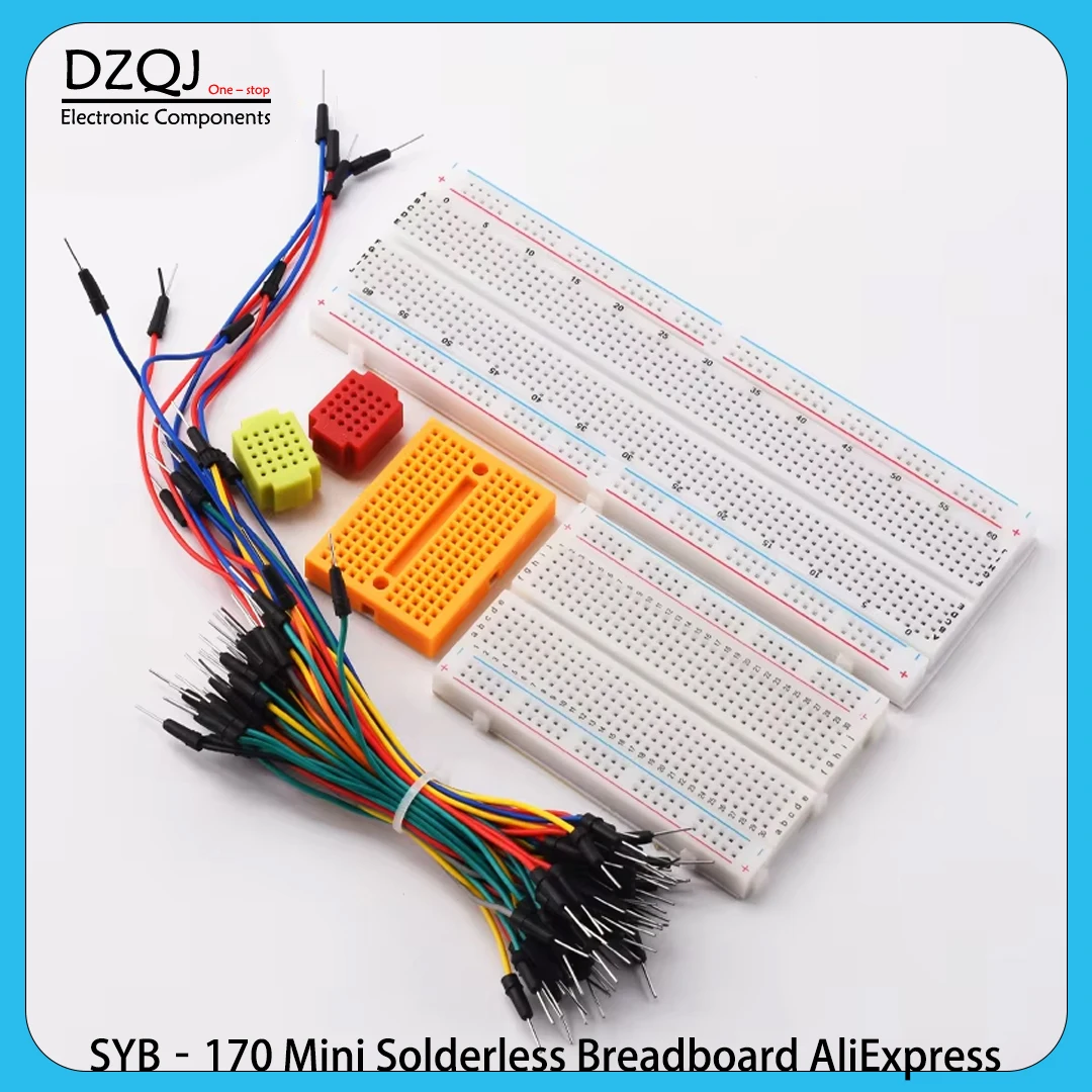 Solderless Breadboard 830 400 Point MB-102 SYB-170 Prototype Board Dupont Wire Jumper Kit for Arduino DIY Electronics