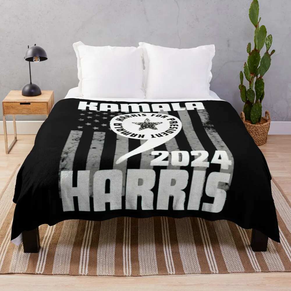 

Kamala-Harris Throw Blanket Retros Sofa Throw Blankets