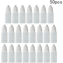 50PCS 3-50ml Plastic Dropper Empty Bottle Refillable Dropper Bottle Essential Oil Container Travel Portable Eye Liquid Container