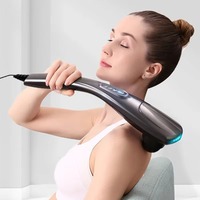 12 Modes 6 Heads Handheld Electric Back Massager Deep Tissue Full Body Neck Shoulder Massage Stick Portable for Pain Relief