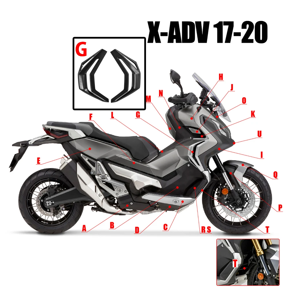 For Honda X-ADV XADV 750 2017-2020 Fairing Injection Bodywork Accessories Motorcycle Air Dust Side Frame Cover X-ADV750 XADV750