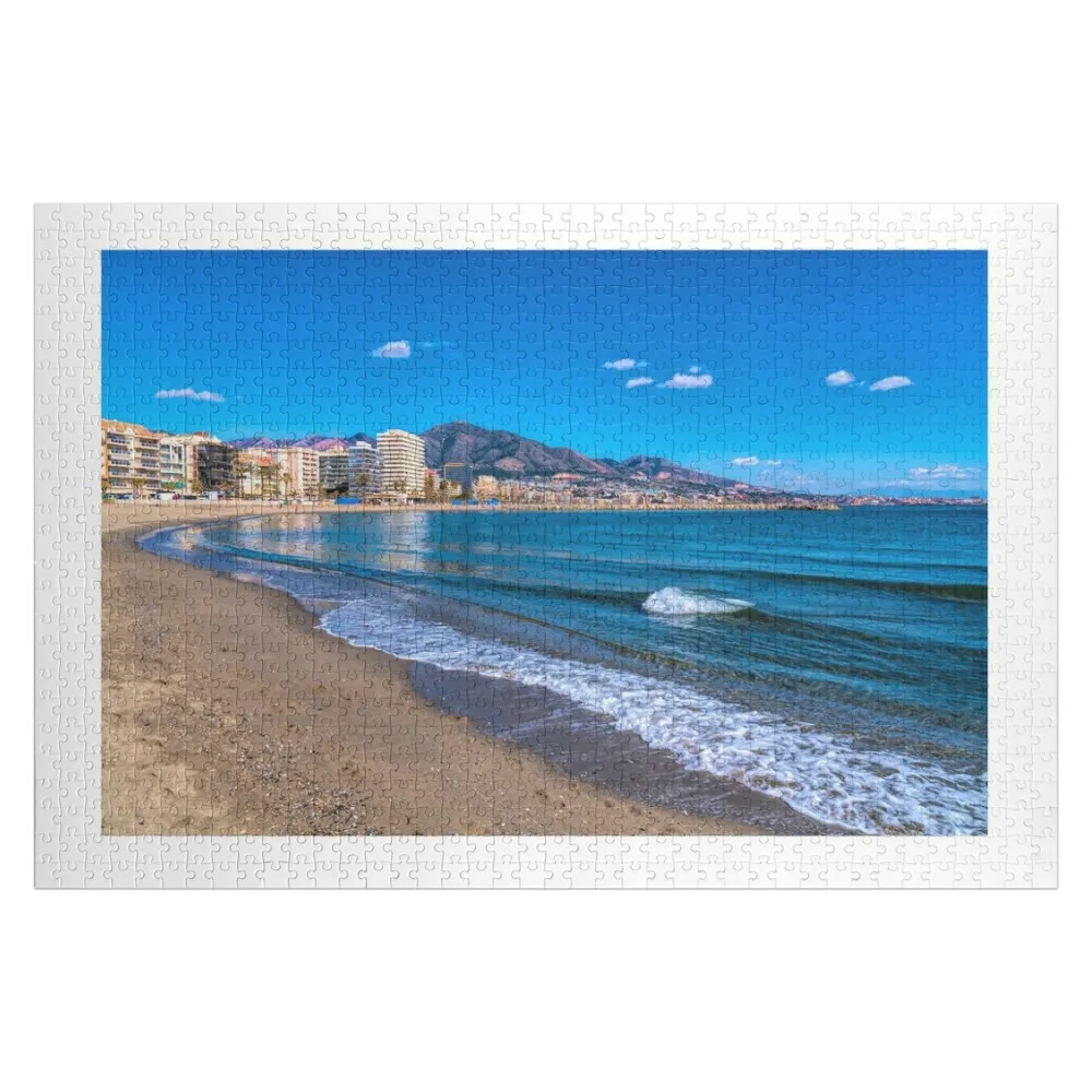 

Fuengirola Beach Playa de San Francisco Costa del Sol Spain Jigsaw Puzzle Custom Gifts Christmas Gifts Puzzle