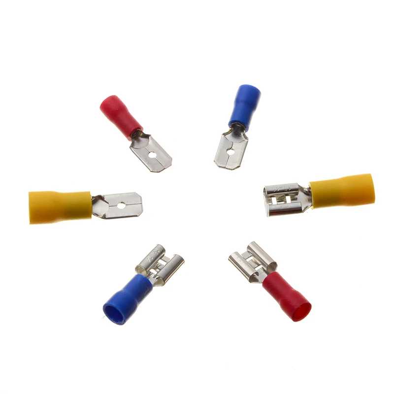 280 Stuks Geïsoleerde Kabel Connectors Spade Crimp Terminal Kit Koper Contact Crimp Beëindiging Met Roterende Coaxiale Stripper