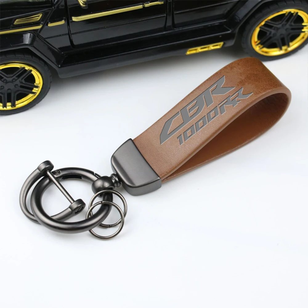 For Honda CBR1000RR CBR 1000 RR Accessories High-Grade leather Motorcycle Keychain Holder Keyring