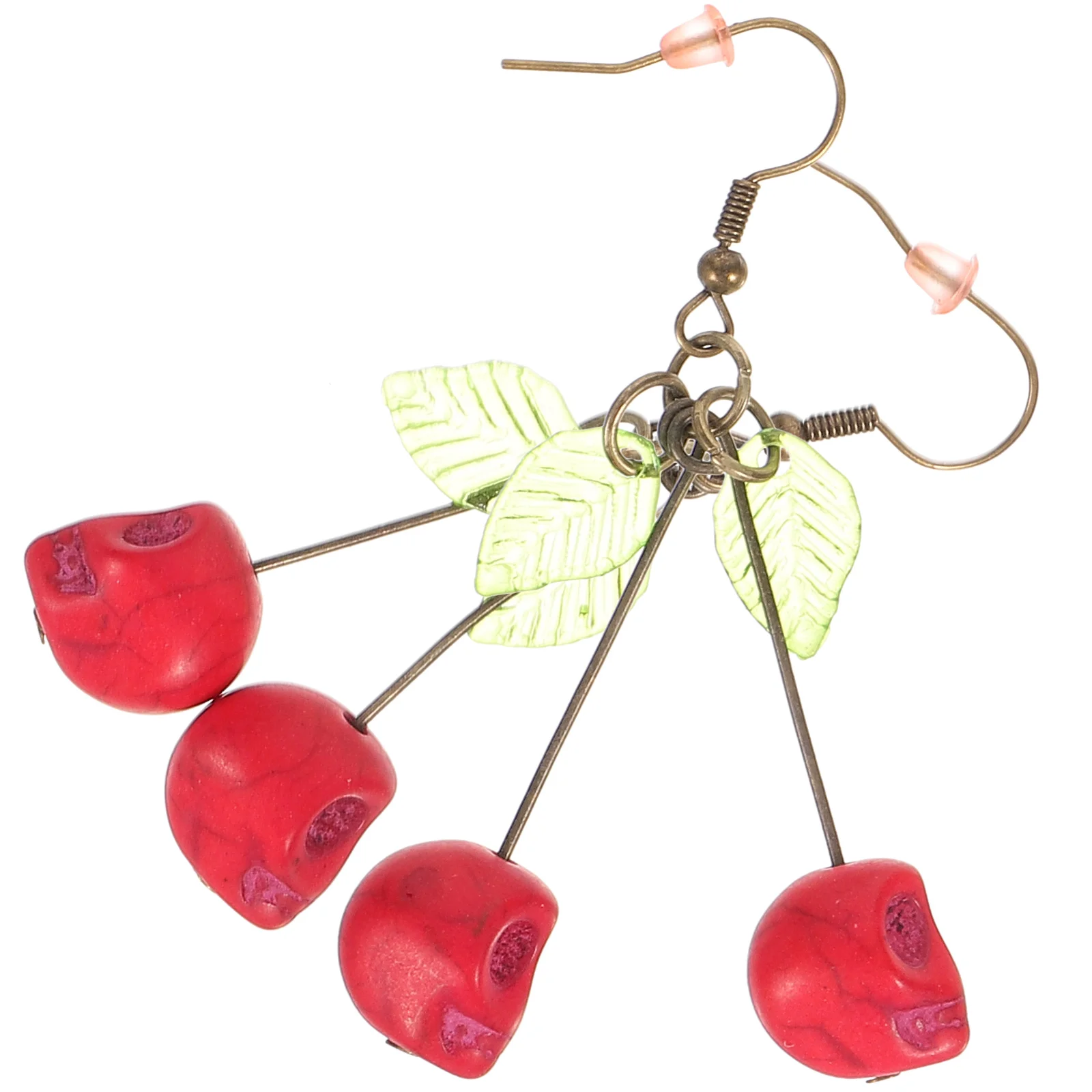 

Skull Cherry Earrings Dangling Halloween Dangle Drop Earings Jewelry for Women Dangly