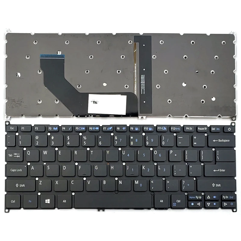 

New for Acer Swift 5 SF514-51 SF514-51-N78U SF514-51G Series Laptop Keyboard US Black With Backlit